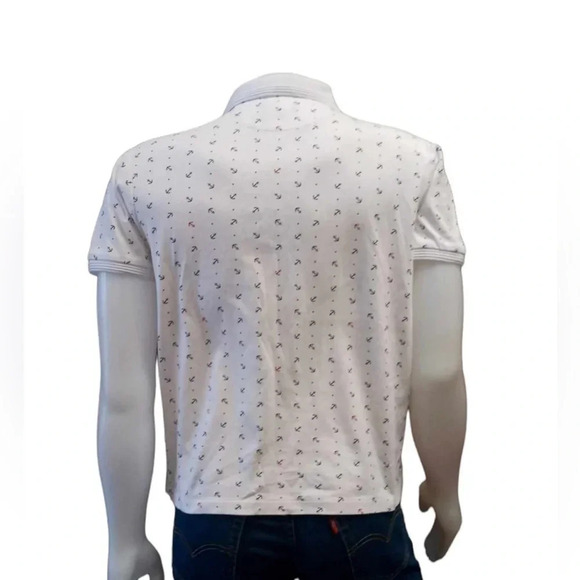 Le 31 Anchor Nautical Cotton  Polo Short Sleeve Shirt Size Large - Picture 2 of 13